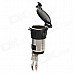 20624 Water Resistance DIY Cigarette Lighter Socket for Motorcycle / Vehicle - Black (DC 12V) 20624 Water Resistance DIY Cigarette Lighter Socket for Motorcycle / Vehicle - Black (DC 12V)