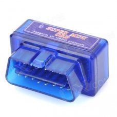 ELM327 OBDII Bluetooth Car Diagnostic Wireless Transceiver Dongle - Blue