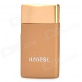 Classic Square Shaped Albronze Windproof Butane Jet Lighter - Golden