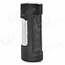 JG-875 Rectangle Stainless Steel Windproof Butane Gas Lighter - Black