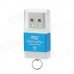 SIYOTEAM SY-M83 High-Speed USB 2.0 M2 / TF Card Reader - Blue + White SIYOTEAM SY-M83 High-Speed USB 2.0 M2 / TF Card Reader - Blue + White