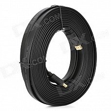 G1301 HDMI 1.4 Male to Male Flat Cable - Black (10m) G1301 HDMI 1.4 Male to Male Flat Cable - Black (10m)