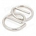 12-in-1 Intelligence Training Puzzle Rings Buckles Set - Silver