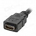 HDMI V1.3 Male to Female Connection Cable w/ Angle HDMI Adapter - Black (53cm) HDMI V1.3 Male to Female Connection Cable w/ Angle HDMI Adapter - Black (53cm)