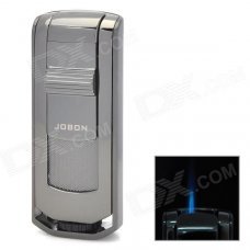 JOBON 937 Windproof Stainless Steel Butane Jet Torch Lighter - Black
