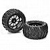 1/10 Rubber Tread Tires for R/C Electric / Oil Hybrid Rock Crawler Car - Black (4 PCS)