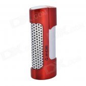 Fashion Stainless Steel Windproof Butane Gas Lighter - Red + Black