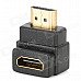 90 Degrees Angle Gold-Plating HDMI V1.4 Male to Female Adapters - Black + Golden (5 PCS) 90 Degrees Angle Gold-Plating HDMI V1.4 Male to Female Adapters - Black + Golden (5 PCS)