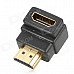 90 Degrees Angle Gold-Plating HDMI V1.4 Male to Female Adapters - Black + Golden (5 PCS) 90 Degrees Angle Gold-Plating HDMI V1.4 Male to Female Adapters - Black + Golden (5 PCS)