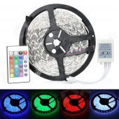 JR-5050 Waterproof 72W 4500lm 625nm 300-LED RGB Decoration Light Strip w/ EU Plug (5m)