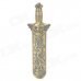308 Dragon Phoenix Pattern Straight Sword Style Windproof Butane Jet Torch Lighter - Bronze