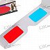 Disposible Anaglyphic Red + Blue 3D Glasses (Assorted 2-Pack)