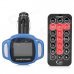 1.4" LCD 4-in-1 Car MP3 Player Transmitting Frequency w/ USB / SD / TF / Remote Controller - Blue 1.4" LCD 4-in-1 Car MP3 Player Transmitting Frequency w/ USB / SD / TF / Remote Controller - Blue