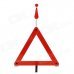 Folding Car Park Reflective Triangle Warning Sign - Red + White