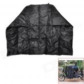 Water Resistant Windproof Motorcycle Riding Cotton Leg Warmer Quilt - Black