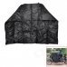 Water Resistant Windproof Motorcycle Riding Cotton Leg Warmer Quilt - Black
