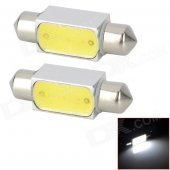 LY209 Festoon 36mm 3W 150lm 6000K White Light 1-LED Car Lamp (DC 12V / 2 PCS)
