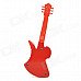 Creative Guitar Shape Windproof Butane Jet Lighter - Red