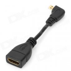 Micro HDMI Male to HDMI Female Adapter Cable - Black