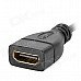 Micro HDMI Male to HDMI Female Adapter Cable - Black
