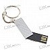 Stainless Steel Retractable USB 2.0 Jump/Flash Drive Keychain (8GB)