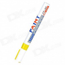 DIY Tire Marker Paint Pen for Auto Car Motorcycle - Yellow