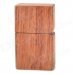 Windproof Kerosene Fuel Oil Wooden Lighter - Brown