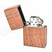 Windproof Kerosene Fuel Oil Wooden Lighter - Brown