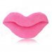 Sexy Lip Shape Short Plush + PP Cotton Back Cushion - Pink