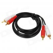2-RCA Male to 2-RCA Male Connection Cable - Black + White + Red (140cm)