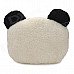 Cute Smile Panda Style Soft Plush Throw Pillow - White + Black