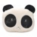 002 Cry Expressional Panda Plush Throw Pillow - Black + White (Size: S)