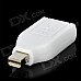 Mini DisplayPort Male to HDMI Female Adapter - White Mini DisplayPort Male to HDMI Female Adapter - White