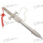 Unsharpened Alloy Chinese Sword Letter Opener Knife (29.5cm)