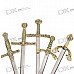 Rapier Style Letter Opener Knives with Stand (25cm 5-Knife Set)