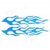 MP048 Cool 3D Flame Style DIY Decoration Stickers for Car / Motorcycle - Blue (2 PCS)