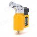105 Mini Windproof Butane Jet Torch Lighter - Black + Yellow