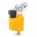 105 Mini Windproof Butane Jet Torch Lighter - Black + Yellow