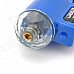 Mini Bend Iron + Plastic Windproof Butane Gas Lighter - Blue + Black
