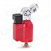Mini Angle Head Plastic + Iron Wind Resistant Butane Jet Lighter - Red