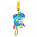 Lokyee 02154 Elephant Shape Pulling Vibration Bed Hanging Toy w/ Clip for Baby - Blue + Deep Pink Lokyee 02154 Elephant Shape Pulling Vibration Bed Hanging Toy w/ Clip for Baby - Blue + Deep Pink