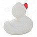 121203 Cute Duck Style Rubber Latex Bath Toy for Kids - White + Red