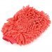 Double-Side Elastic Chenille Fiber Car Washing Glove - Red Double-Side Elastic Chenille Fiber Car Washing Glove - Red