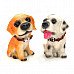 Art Decoration Cute Dog Shape Resin Toys - Multicolored (12 PCS)