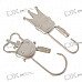Stainless Steel King + Queen Couple's Keychains (2-Piece Set)