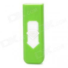 Rechargeable 250mAh USB Reusable Lighter - Green