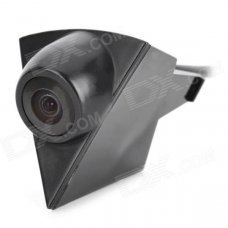Car Logo Front View 175 Degree Angle CMOS Camera for VW - Black (DC 12V / 40cm-Cable)