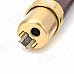ZB-359 Metal Casing Butane Jet Lighter w/ Strap - Golden + Brown