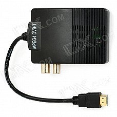 MPEG4-DVB-T 1080P High Definition Digital Terrestrial Receiver w/ ANT / Mini USB / IR / AV - Black MPEG4-DVB-T 1080P High Definition Digital Terrestrial Receiver w/ ANT / Mini USB / IR / AV - Black