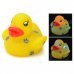 Duck Doll Style Rubber Latex Bath Toy w/ Light Effect for Baby - Yellow + Blue (2 x AG1130)